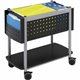 Safco Scoot Open Top Mobile File - 1 Shelf - 200 lb Capacity - 4 Casters - Steel - x 28" Width x 14.8" Depth x 26" Height - Blac