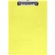 Saunders Neon Plastic Clipboards - 0.50" Clip Capacity - Plastic - Neon Yellow - 1 Each