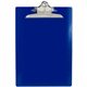 Saunders Recycled Plastic Clipboards - 1" Clip Capacity - 8 1/2" x 11" - Plastic - Blue - 1 Each