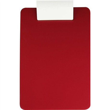 Saunders Antimicrobial Clipboard - 8 1/2" x 11" - Red, White - 1 Each