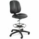 Safco Apprentice II Extended Height Armless Drafting Chair - Black Vinyl Seat - Vinyl Back - 5-star Base - Black - 1 Each