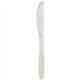 Solo Extra Heavyweight Cutlery - 1000/Carton - Knife - 1 x Knife - Breakroom - Disposable - Textured - Clear