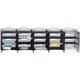 Safco Onyx Mail Sorter - 500 x Sheet - 20 Compartment(s) - Compartment Size 3.75" x 11" x 12.50" - Sturdy - Powder Coated - Blac