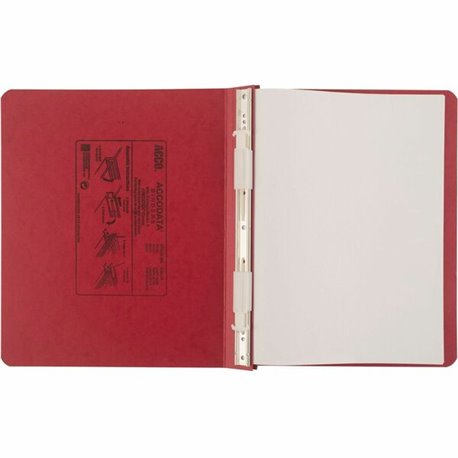 ACCO PRESSTEX Unburst Sheet Covers - 6" Binder Capacity - Letter - 8 1/2" x 11" Sheet Size - Executive Red - Recycled - Retracta