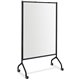 Safco Impromptu Magnetic Whiteboard Screens - White Surface - Black Steel Frame - Rectangle - Magnetic - Marker Tray, Casters - 