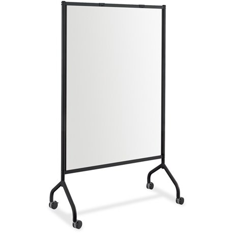 Safco Impromptu Magnetic Whiteboard Screens - White Surface - Black Steel Frame - Rectangle - Magnetic - Marker Tray, Casters - 