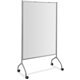 Safco Impromptu Magnetic Whiteboard Screens - Gray Surface - Gray Steel Frame - Rectangle - Magnetic - Marker Tray, Casters - As