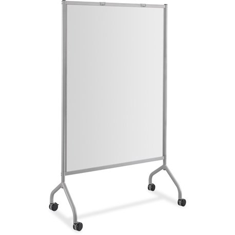 Safco Impromptu Magnetic Whiteboard Screens - Gray Surface - Gray Steel Frame - Rectangle - Magnetic - Marker Tray, Casters - As