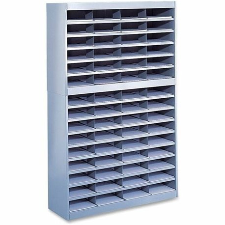 Safco E-Z Stor Steel Literature Organizers - 750 x Sheet - 60 Compartment(s) - Compartment Size 3" x 9" x 12.25" - 60" Height x 