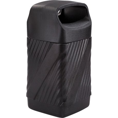 Safco Twist Waste Receptacle - 32 gal Capacity - Removable Lid, Durable, UV Resistant, Fade Resistant - 38" Height x 18.3" Width