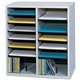 Safco Adjustable Shelves Literature Organizers - 16 Compartment(s) - Compartment Size 2.50" x 9" x 11.50" - 21.1" Height x 19.5"