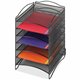 Safco 6-Compartment Mesh Desktop Organizer - 6 Compartment(s) - Compartment Size 1.75" x 9.50" x 12.25" - 15.3" Height x 10.3" W