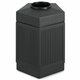 Safco Indoor/Outdoor Pentagon Shape Receptacle - 45 gal Capacity - Hexagonal - 9.50" Opening Diameter - 31.5" Height x 24" Width