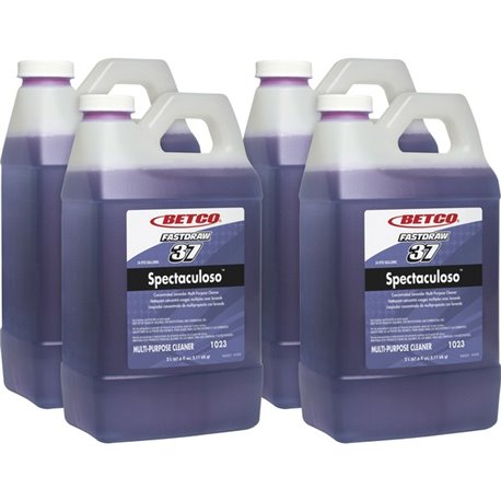 Betco Spectaculoso General Cleaner - FASTDRAW 37 - Concentrate - 67.6 fl oz (2.1 quart) - Lavender Scent - 4 / Carton - Deodoriz