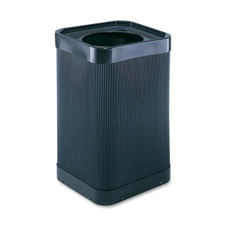 Safco At-Your-Disposal 12" Open Waste Receptacle - 38 gal Capacity - 12" Opening Diameter - 32" Height x 18" Width x 18" Depth -