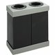 Safco Double Recycling Center Receptacles - 28 gal Capacity - Rectangular - 33" Height x 31" Width x 16" Depth - Polyethylene - 