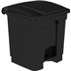 Safco Plastic Step-on Waste Receptacle - 8 gal Capacity - Easy to Clean, Foot Pedal, Lightweight - 17.3" Height x 16" Width x 16