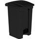 Safco Plastic Step-on Waste Receptacle - 12 gal Capacity - Foot Pedal, Lightweight - 23.8" Height x 15.8" Width x 16" Depth - Pl