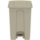 Safco Plastic Step-on Waste Receptacle - 12 gal Capacity - Foot Pedal, Lightweight, Easy to Clean - 23.8" Height x 15.8" Width x