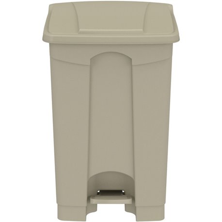 Safco Plastic Step-on Waste Receptacle - 12 gal Capacity - Foot Pedal, Lightweight, Easy to Clean - 23.8" Height x 15.8" Width x