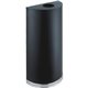 Safco Half Round Receptacle - 12.50 gal Capacity - Half-round - 32.5" Height x 17.5" Width x 9" Depth - Steel, Rubber, Plastic -