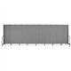 Screenflex Portable Room Dividers - 72" Height x 20.4 ft Length - Black Metal Frame - Polyester - Stone - 1 Each
