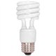 Satco T2 13-watt Mini Spiral CFL Bulb - 13 W - 60 W Incandescent Equivalent Wattage - 120 V AC - 900 lm - Spiral - T2 Size - Coo