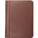 Samsill Letter Pad Folio - 8 1/2" x 11" - Leather - Tan - 1 Each