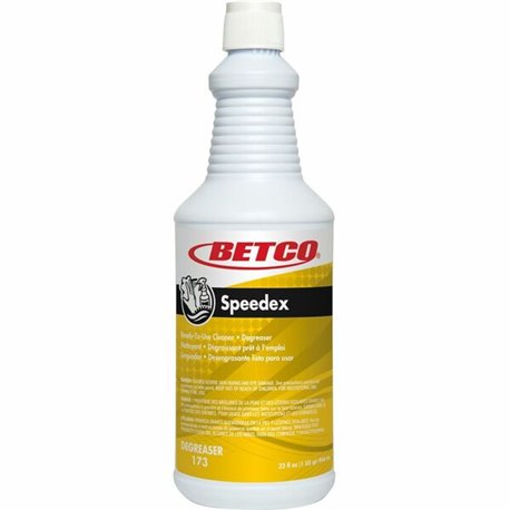 Betco Speedex Heavy Duty Cleaner/Degreaser - Ready-To-Use - 32 fl oz (1 quart) - Mint Scent - 1 Each - Fast Acting, Heavy Duty, 