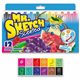 Mr. Sketch Scented Watercolor Markers - Bevel, Chisel Marker Point Style - Assorted - 12 / Set