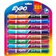 Expo 2-in-1 Dry Erase Markers - Chisel Marker Point Style - Assorted - 8 / Pack