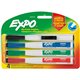 Expo Eraser Cap Fine Magnetic Dry Erase Markers - Medium, Fine, Broad Marker Point - Assorted - 4 / Pack