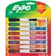 Expo Eraser Cap Fine Magnetic Dry Erase Markers - Fine Marker Point - Assorted - 8 / Pack