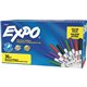 Expo Low-Odor Dry-erase Markers - Ultra Fine Marker Point - Chisel Marker Point Style - Green, Blue, Black, Red, Purple Alcohol 