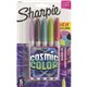 Sharpie Cosmic Color Fine Permanent Markers - Fine Marker Point - Boysenberry, Navy, Aqua, Venus Green, Jupiter Red - 5 / Pack