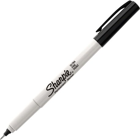 Sharpie Permanent Markers - Ultra Fine Marker Point - Black - 36 / Box