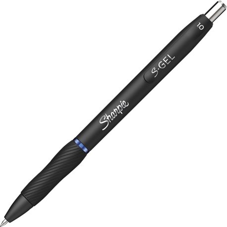 Sharpie S-Gel Retractable Pens - Bold Pen Point - 1 mm Pen Point Size - Retractable - Blue Gel-based Ink - Black Barrel - 36 / B