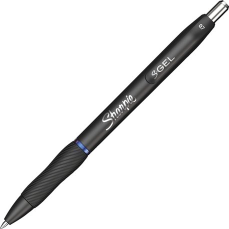 Sharpie S-Gel Pens - 0.7 mm Pen Point Size - Retractable - Blue Gel-based Ink - 1 Box