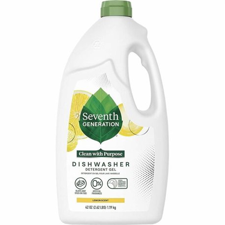 Seventh Generation Dishwasher Detergent - 42 oz (2.62 lb) - Lemon Scent - 1 Each - Non-toxic, Chlorine-free, Anti-septic, Phosph