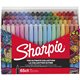 Sharpie Ultimates Permanent Marker - Fine Marker Point - Multicolor - 65 / Box