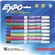 Expo Low-Odor Dry Erase Fine Tip Markers - Fine Marker Point - Assorted Alcohol Based Ink - 16 / Pack