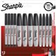 Sanford Permanent Markers - Fine, Ultra Fine Marker Point - Chisel Marker Point Style - Black - 12 / Pack