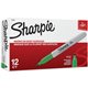 Sharpie Fine Point Permanent Marker - Fine Marker Point - 1 mm Marker Point Size - Green - 12 / Box