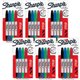 Sharpie Twin Tip Permanent Markers - Ultra Fine, Fine Marker Point - 0.3 mm, 1 mm Marker Point Size - Red, Green, Blue, Black Al