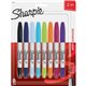 Sharpie Twin Tip Permanent Marker - Fine, Ultra Fine Marker Point - Assorted Alcohol Based Ink - 8 / Pack