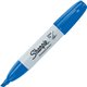 Sharpie Large Barrel Permanent Markers - Wide Marker Point - Chisel Marker Point Style - Blue Alcohol Based Ink - 12 / Dozen