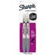 Sharpie Metallic Permanent Markers - Fine Marker Point - 0.5 mm Marker Point Size - Chisel Marker Point Style - Silver - 2 / Pac