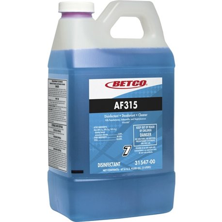 Betco AF315 Disinfectant Cleaner - FASTDRAW 7 - Concentrate - 67.6 fl oz (2.1 quart) - 67.60 oz (4.22 lb) - Citrus Floral Scent 