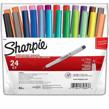 Sharpie Ultra Fine Point Permanent Marker - Ultra Fine Marker Point - Black, Red, Blue, Green, Yellow, Purple, Brown, Orange, Be