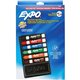 Expo 7-piece Dry Erase Organizer Kit - Fine Marker Point - Chisel Marker Point Style - Red, Blue, Green, Orange, Brown, Black - 